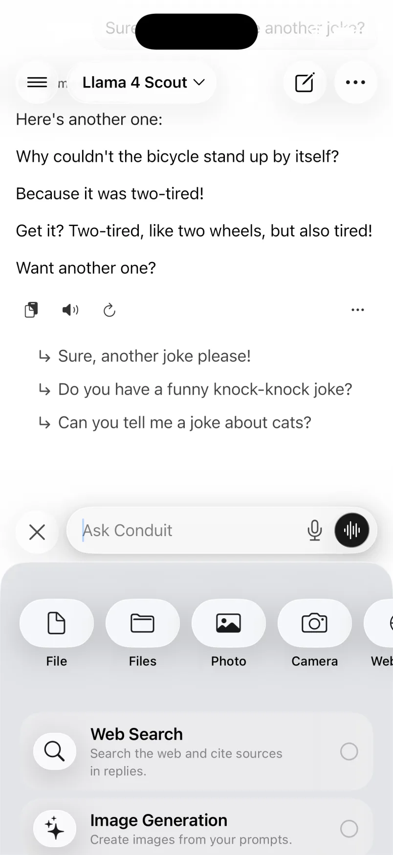 A pocket workspace, not just a chat box. screenshot